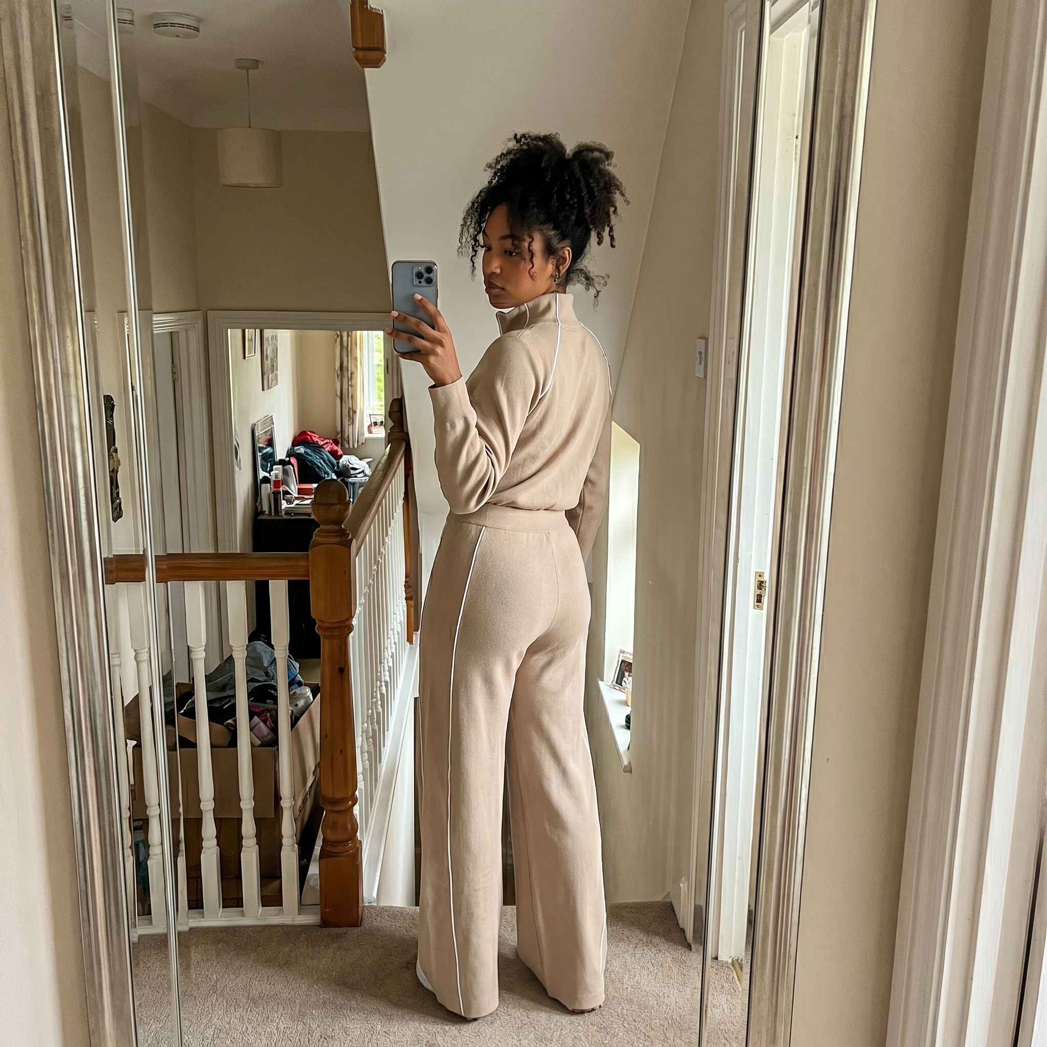 Long Sleeve Everyday Cozy Half-Zip Jumpsuit