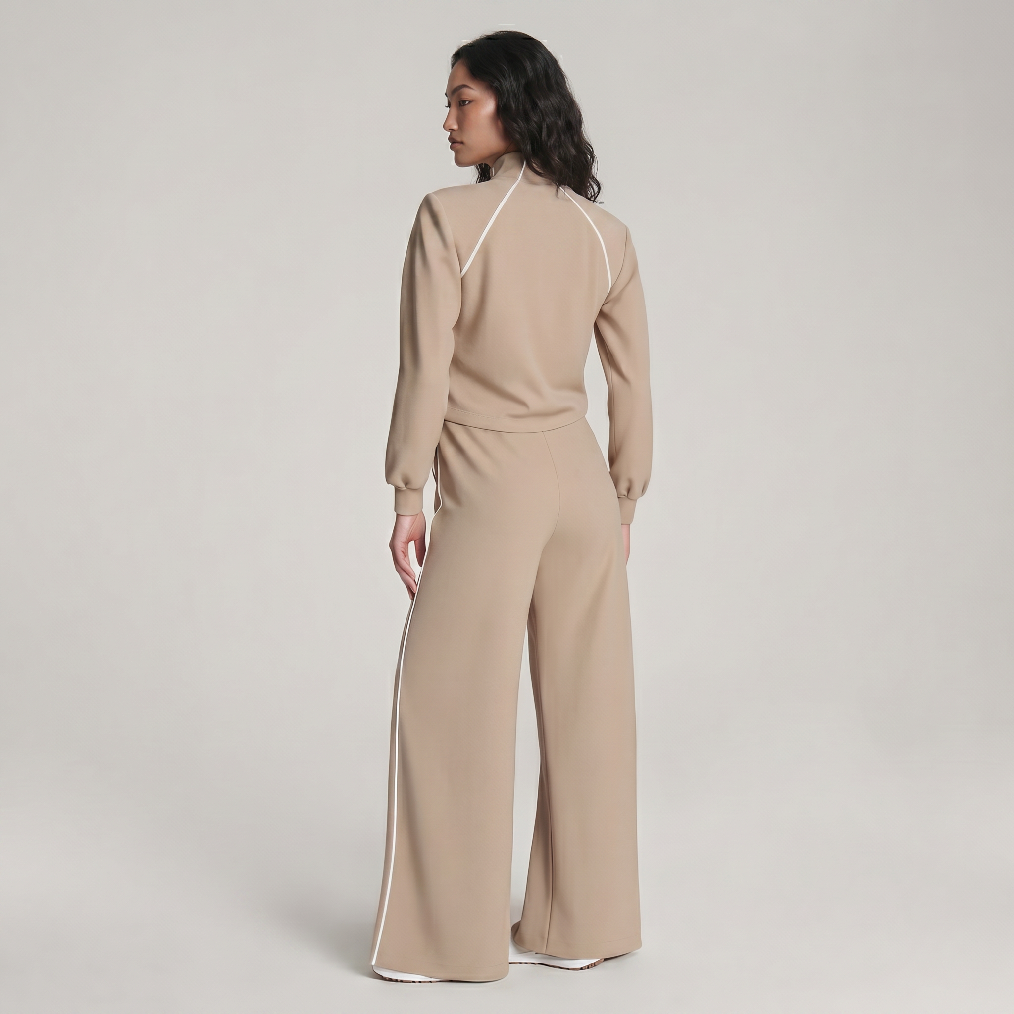 Long Sleeve Everyday Cozy Half-Zip Jumpsuit